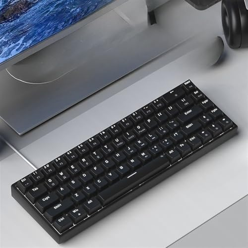 PYRIOLHI Women's Keyboard Mechanical keypad - Wireless Bluetooth Wired 3-Mode Hot-swappable Laptop - Wireless 2.4G(White)