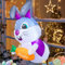 MaxEarn Aufblasbarer Hase, Ostern Kaninchen Aufblasbar Deko mit LED-Licht 4FT 120cm, Hase Brach mit Einer Karotte in Der Hand aus dem Fenster, Aufblasbar Dekoration für Ostern, Party, Garten