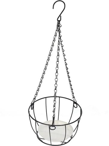 Happyyami Robuster Metall-hängekorb Aus Eisen-draht Für Garten Balkon Und Terrasse Runder Pflanzkorb Zum Aufhängen Wetterfester Pflanzenhalter Für Diverse Zimmer Außenpflanzen