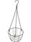 Happyyami Hängekorb Blumentopf metallkorb Pflanzenkorb Blumenampel für den Garten Gartenblumentopf Pflanzen hängen Drahtkorb Garten-Hängepflanzen-Drahtkorb Pflanzkorb Eisen Black