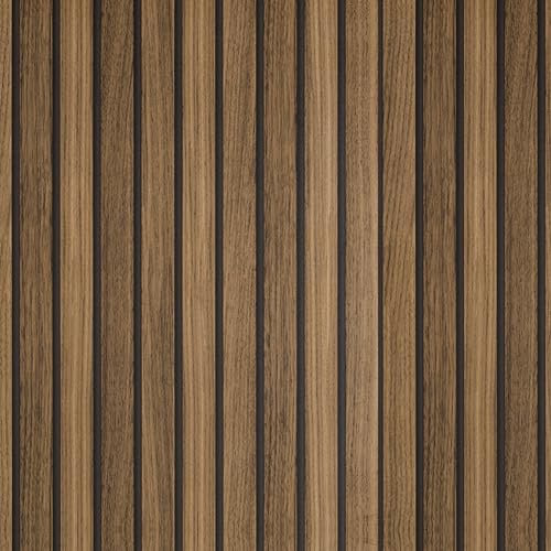 AMIGO Holzoptik Selbstklebend Tapete für die Küche Holzroste Möbel Aufkleber Paneele Abziehen und Aufkleben Vinylfolie 44.5x500cm für Schränke Tisch Tresen Treppe Abnehmbar Wandverkleidung