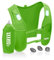 Gilet Running d'hydratation Réfléchissant LED, Porte-Bouteille d'eau, Ajustable, Gilet léger, Gourde d'hydratation de 500 ML pour randonnée, Trail, Course à Pied, Course, Marathon (Vert, Unique)