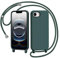 AOMYKE Coque pour iPhone 16e avec Cordon, Liquide avec Tour de Cou Lanière en Corde Souple TPU Antichoc Housse - Vert foncé
