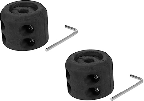 Amosfun 2pièces Butée De Crochet De Câble pour Treuil VTT Enfile-câble pour Câble De Treuil De Véhicule Et Quad Ssv