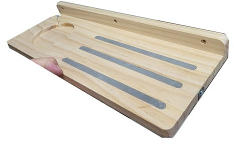 dakewang Für Tonies Regal magnetisch, hergestellt für Tonies Aufbewahrung im Kinderzimmer und kompatibel mit Ladestationen. (1-stöckig, Holz)