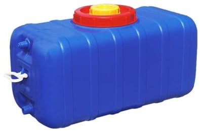 HBSSP Bidon Stockage d'eau Camping 80L/110L/160L/200L, Réservoir Plastique Épais Qualité Alimentaire, Réservoir Stockage Horizontal Maison(200L)
