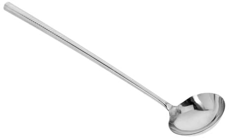 CONGARTENO 1 pieza Cucharón Inoxidable para Cocina con Mango Ergonomico Utensilio de Cocina Práctico y Resistente para Servir Sopa y Cocinar Wok
