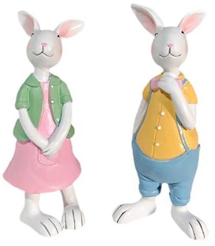Correa Easter Cute Animal Decoration Rural Home Animal Resin Animal Figurine Decoration Desktop Ornaments