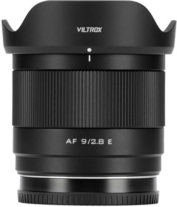 VILTROX 9mm F2.8 E Objektiv für Sony E, Autofokus-Weitwinkel APS-C Prime Objektiv Kompatibel mit Sony E-Mount-Kameras ZV-E10 FX30 ZV-E10 ZV-E10II a7Ⅲ a7RⅢ a7Ⅳ a7RⅣ a7CII A6700 A6600 A6500 A6400