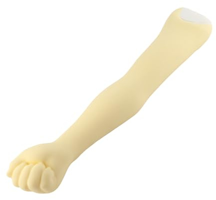 Mrisata Bras D'entraînement en Silicone, Modèle de Faux Bras de Simulation élevée pour la Pratique du Maquillage, Affichage de Bijoux, Longueur 63 Cm, Doux et Durable, échelle de
