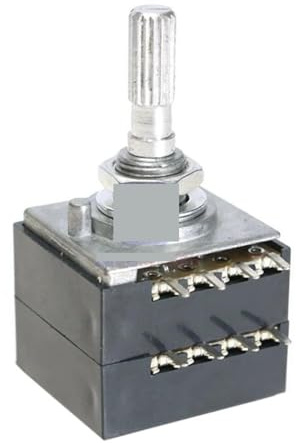 Drehpotentiometer 50K / 100K LOG ALPS RH2702 Lautstärkeregler Pot Stereo W Loudness L(50K Ohm)