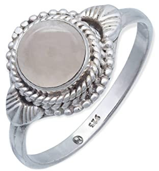 Anello in argento 925 da donna con quarzo rosa, pietra preziosa rosa insolita e giocosa