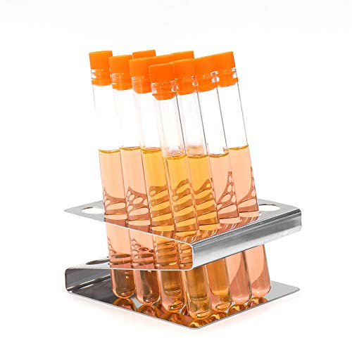 ULAB Scientific Reagenzglasgestell mit Reagenzgläsern, Edelstahl UTR1002