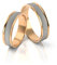 JC Gold Trauringe - Rotgold Weißgold Eheringe Bicolor inklusive Stein und Gravur im Paarpreis PL029 (8 Karat (333) Bicolor)