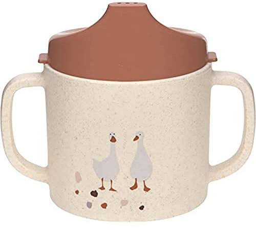 LÄSSIG Tasse/Sippy Cup PP/Celllulose Tiny Farmer Sheep/Goose nature