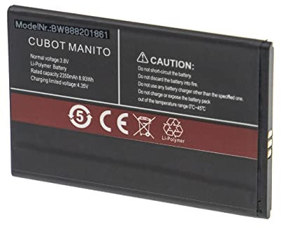 vhbw Akku kompatibel mit Cubot Manito Handy Smartphone Telefon (2350mAh, 3,8V, Li-Ion)