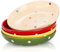 AVLA 4 Pack Porcelain Dessert Salad Plates, 7.87 inch Ceramic Flat Plate for Pasta, Buffet, Dinner ( Polka Dot, Assorted Color )