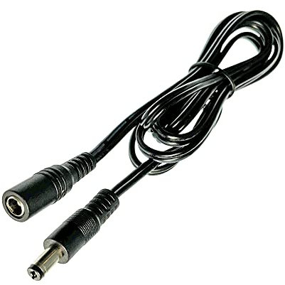 2.1mm x 5.5mm Extension Cable 3 Metre Power Supply Power Cord Extender 2core 16AWG Cable Standard 2.1 x 5.5mm connector to 2.1mm socket Applications include CCTV, LED, Keyboard, Guitar Pedal
