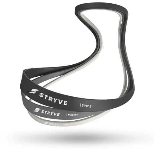 STRYVE Power Bands 3er Set – Premium Widerstandsbänder für mehr Stabilität im Krafttraining – Vielseitig für Gym, Home Gym & unterwegs, stilvolles Design, inkl. Trainingsübungen, Damen & Herren