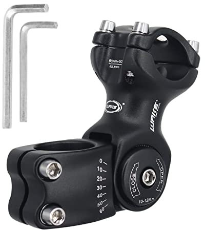 BSSOK Fahrrad Vorbau Verstellbar 31,8mm/25,4mm Lenkererhöhung Fahrrad 90mm/110mm/130mm MTB Fahrradlenker Vorbau 0~60 Degree