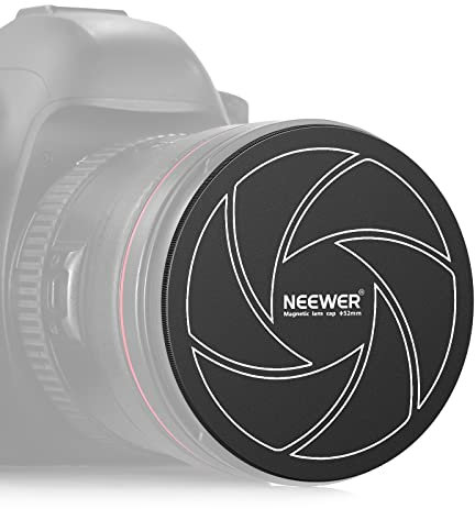 NEEWER 52mm Magnetischer Aluminium Objektivdeckel mit 52mm Gewinde, Kompatibel mit K&F Kompatibel mit Kase NEEWER 52mm Magnetische Objektivfilter und 52mm Kameraobjektiv(kein Magnetische Adapterring)