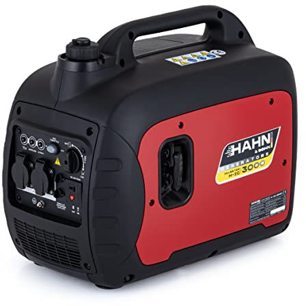 Benzin Stromerzeuger 2,5 kW/230V – Leiser Tragbarer Generator für Camping, Notstromversorgung und Heimgebrauch, 3,5 Stunden Laufzeit, 4,5L Tank, 95 dB/A