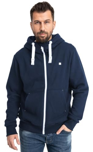 DEPROC-Active Herren Sweatjacke mit Kapuze Kapuzenjacke Zip Fleecejacke Windbreaker Hoodie mit Reißverschluss Finncmyk Kapuzenpullover