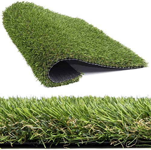 e-floor Grün Kunstrasenteppich | 200x550cm | Kelly | Kunstrasen | Rollrasen | Balkonteppich | Gartenteppich | Terrasseteppich | Grasmatte | Rasenteppich für Balkon, Terrasse, Garten mit Meterware