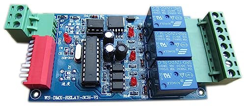 3 Channel 5A DMX512 Controlled Relay Switch Kit DIY Converter DMX Dimmer Relay