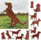 Gartenfigur Hund Dackel Macht Männchen 50x50cm Gartenstecker Edelrost Gartendeko Wetterfest Rost Metall Rostfigur Hunde Figur Tier von Steinfigurenwelt