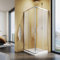 SUNXURY Duschkabine 76x76cm Doppel Schiebetür Eckeinstieg Duschabtrennung Dusche aus 5mm ESG Sicherheitsglas Duschtür Höhe 185cm