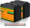 ECO-WORTHY 2pcs 50AH LiFePO4 Battery 12.8V Lithium Leisure Battery with 3000+ Cycles & BMS Protection for RV,Boat,Camping,Solar Panel System