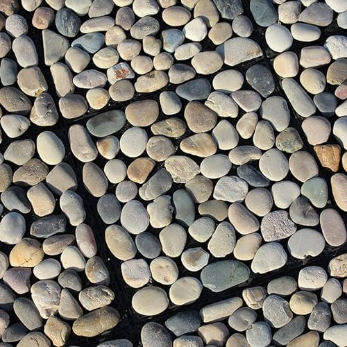 Balkon Boden, 1 M² Benötigt 11 Stk, Terassenboden Außen Terrassenfliesen Gehwegplatten Wetterfeste Platten für Außen Terrassendielen (Color : Frosted pebbles, Size : 36pcs)