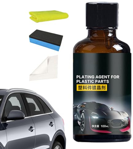 CENMOO Trim Shine – 100 ml multifunktionell långvarig däckglansspray, bilrengöring, hjälper till att förhindra blekning och sprickor, avvisar damm, ludd och fläckar