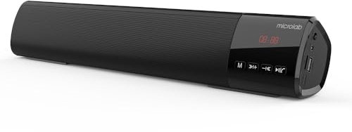 MicroLab MS212 Barra de Sonido 10W Bluetooth con Entrada USB/Aux./Tarjeta y Radio FM