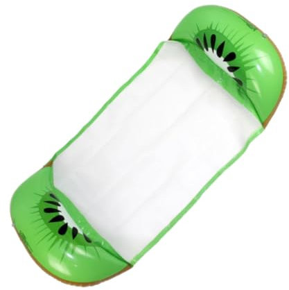 KICHOUSE Cama Flotante Inflable para Adultos con Estampado De Frutas Colchoneta De Natación con Respaldo Herramienta De Natación para Relajarse La Piscina o Playa