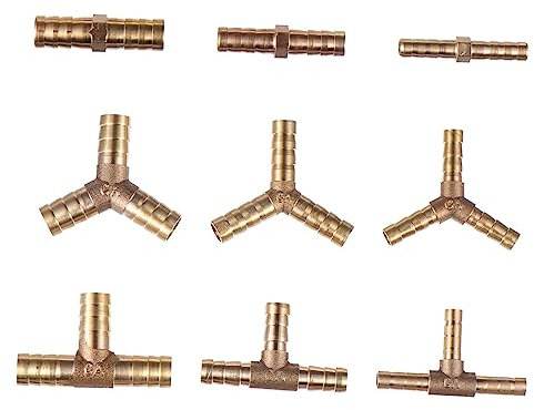 POPETPOP 9 Pcs Connector Copper Pagoda Joints Korean Stone Pot Summer Banners for Front Door Fittings Accessories Copper Nozzle Adapter Male Tube Fittings Hose Copper Fittings Gas