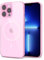Svanove for iPhone 13 Pro Max Case Clear Compatible with Magsafe, Transparent Magnetic Magnet Mag Case, Cute Slim Thin Silicone Grip & Shockproof Camera Cover Drop Protection Bumper, Light Pink