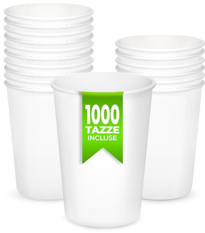 MC Bicchieri di Carta Usa e Getta (l, 1000, millilitro)