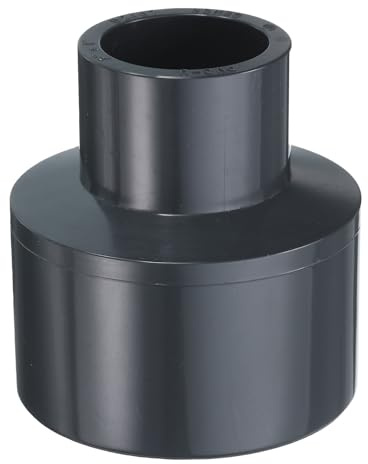 HARFINGTON PVC Reducing Coupling 2 x 1 Increaser/Reducer Coupling Pipe Fittings Adapter DWV Duct Reducer for Sewer Plumbing Drain Pipe Water Supplies Build Garden