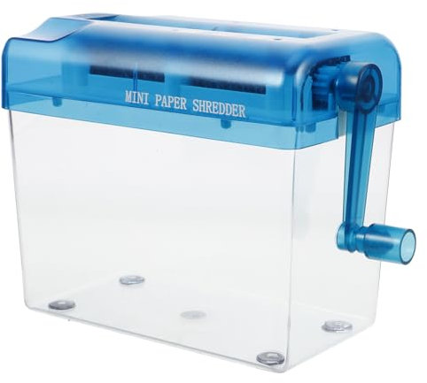 TOGEVAL Manueller Mini-aktenvernichter Für Papier Dokumente Banknoten Handbetrieben Tragbar Für Büro Schule Familie Langlebig