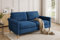 Vesgantti Sofa 2 Sitzer, 164cm Modernes 2er Sofa mit beidseitigen Taschen, Stoff couch mit 2 Kissen und Sitzkissen, Doppelsofa für Wohnzimmer, Schlafzimmer, Büro, Montage ohne Werkzeug 164L*76D*85H cm