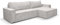 VENASI MÖBEL Hugo XL Ecksofa mit Schlaffunktion und Bettkasten Cord-Stoff Schlafsofa Eckcouch Sofa (Beige)