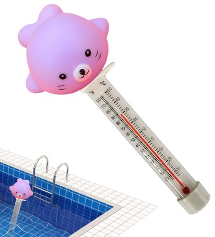 Thermomètre de piscine flottant à motifs d'animaux | Thermomètre de piscine facile à lire, design sans danger pour les bébés, affichage facile à lire, polyvalent pour spa, douche, lac, baignoire