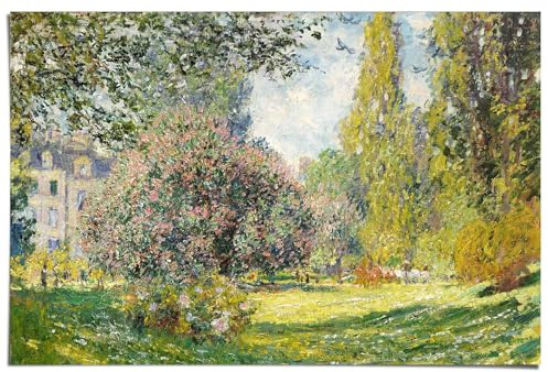 REINDERS Poster, Claude Monet - parc Monceau, Wohnzimmer, Bilderdruckpapier, 61 x 91,5