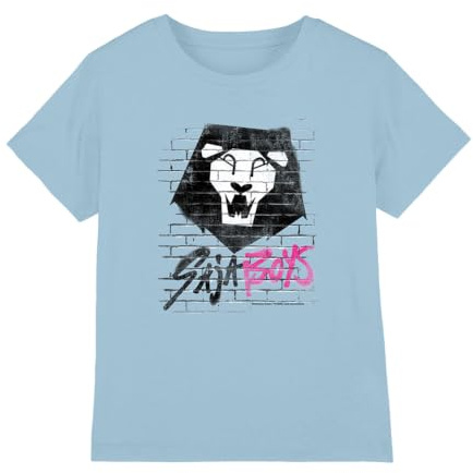 Kpop Demon Hunters Unisex Kids K-pop Demon Hunters - Saja Boys Graffiti Wall Kids T Shirt T-Shirt (Pack of 1)