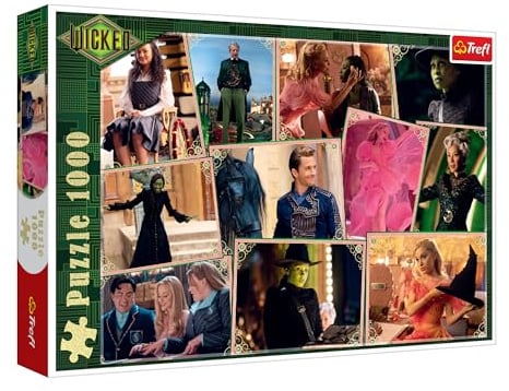 Trefl 10945 Movie Movie Jigsaw Puzzle 1000 Pieces Wicked Movie Scenes for Adults and Children 14 Years and Above Multicoloured