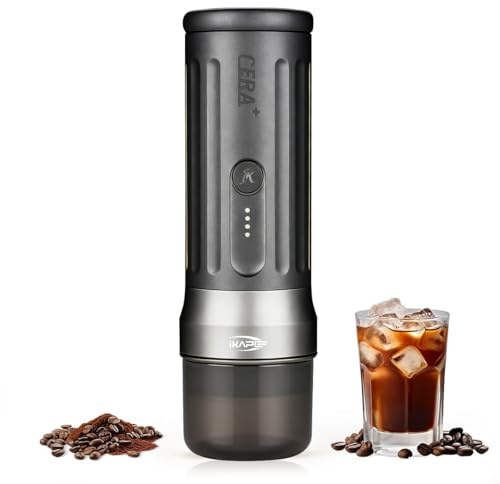 IKAPE KAPO K2 Pro Portable Espresso Machine with Bluetooth APP Connect & 58mm Bottomless Basket, Electric Coffee Maker 20 Bar Pressure, for Home, Travel, Camping