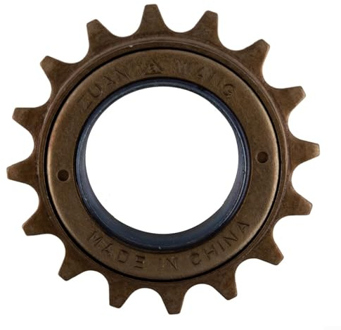 Roue libre en acier à vitesse unique pour vélos à pignon fixe, 16/18/20 dents, 35 mm, pignon denté, marron (16T)