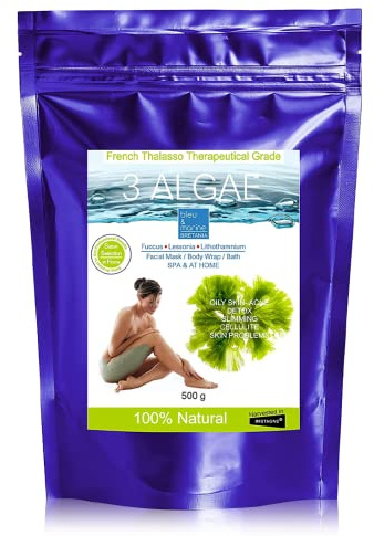 Detoxifying Seaweed Powder Wrap Skin Rejuvenation & Anti-Inflammatory | Detox & Inch-Loss Body Wrap | Rich in Vitamins & Minerals All Skin Types 500g